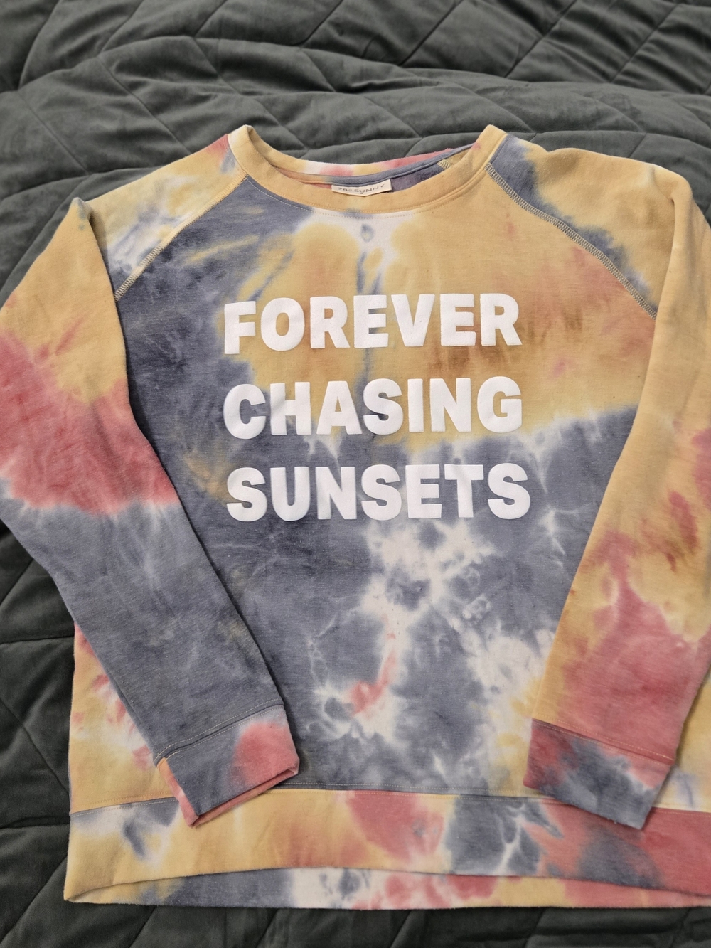 78&Sunny Size Medium Tie Dye Womens Sweatshirt